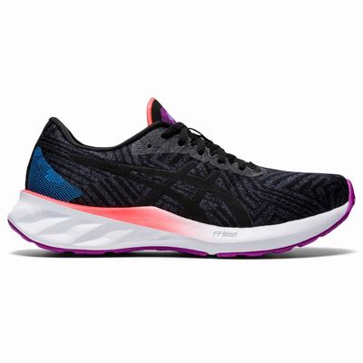 Asics Roadblast - Naisten Juoksukengät - Mustat/Violetit